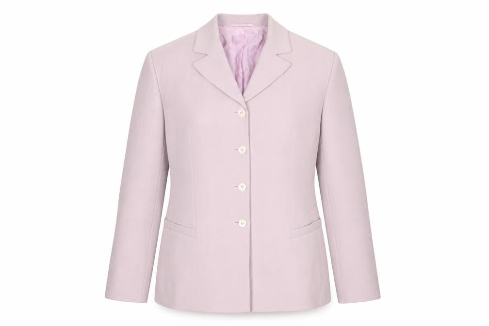 Marcona Women’s Pink Polyester Blazer Jacket Size 14 Classic Tailored