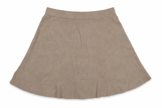 Y.A.S Women Beige A-Line Knit Short Skirt Size XL