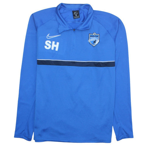 Nike Men's Blue Dri-FIT 1/4 Zip Athletic Sweatshirt Size L