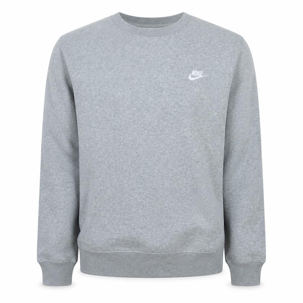 Nike Men's Grey Crew Neck Pullover Sweatshirt M Regular Fit