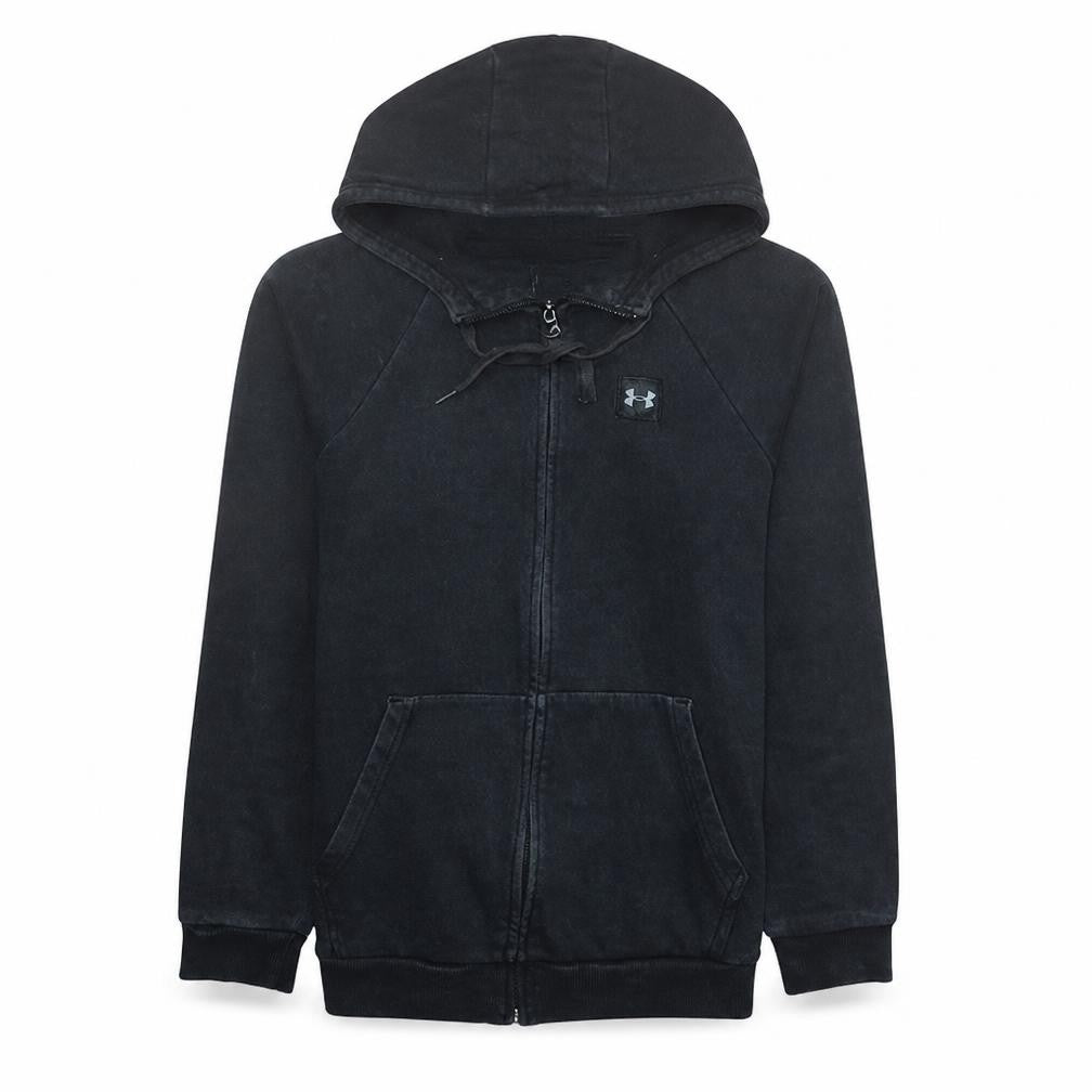 Under Armour Womens Black Small Full Zip Hoodie Cotton Blend