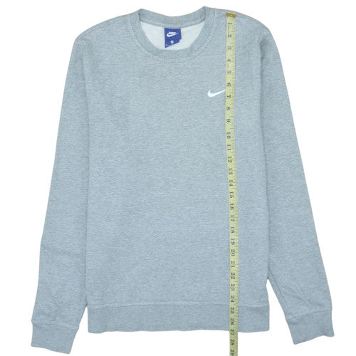 Nike Men's Grey Regular Fit Crew Neck Cotton Sweatshirt M