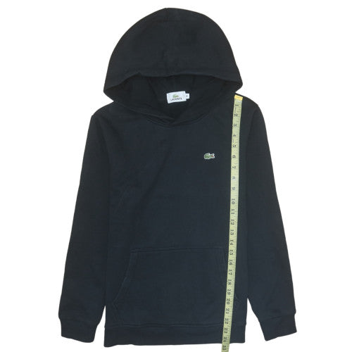 Lacoste Men’s Black Cotton Pullover Hoodie M Classic Logo
