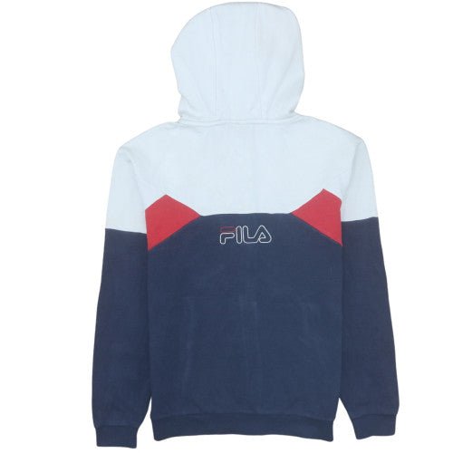 Fila Boys Multicoloured Full Zip Hoodie 13-14 Years Colourblock Logo Sweatshirt