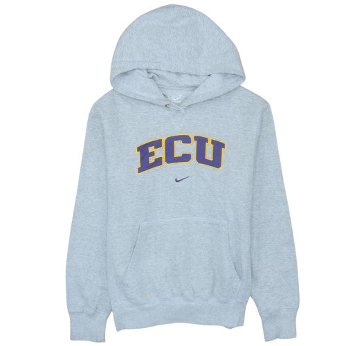 Nike Men's Grey ECU Logo Pullover Hoodie Size S