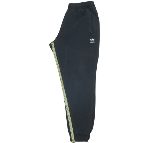 Adidas Men Black Joggers L Regular Fit Sweatpants Cotton Blend