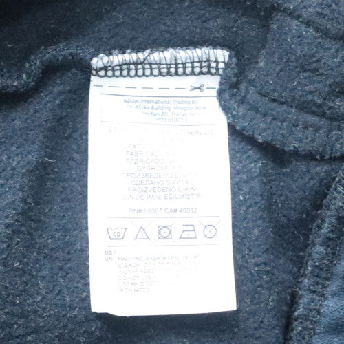 Adidas Men's Blue Full Zip Hoodie Size S Sports Fleece Jacket
