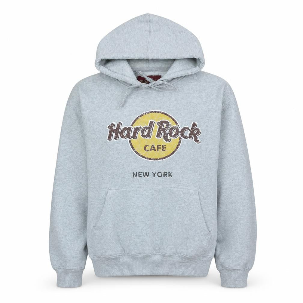 Hard Rock Cafe Women's Grey Pullover Hoodie Small Casual Cotton Blend