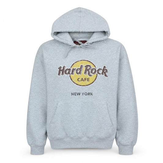 Hard Rock Cafe Women's Grey Pullover Hoodie Small Casual Cotton Blend