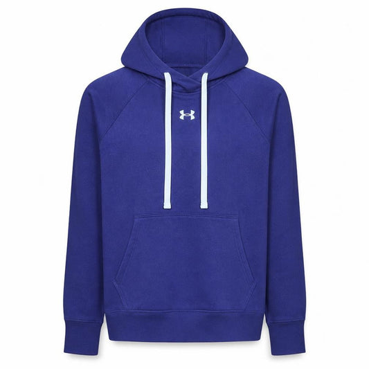 Under Armour Men's Blue Pullover Hoodie S Relaxed Fit Fleece