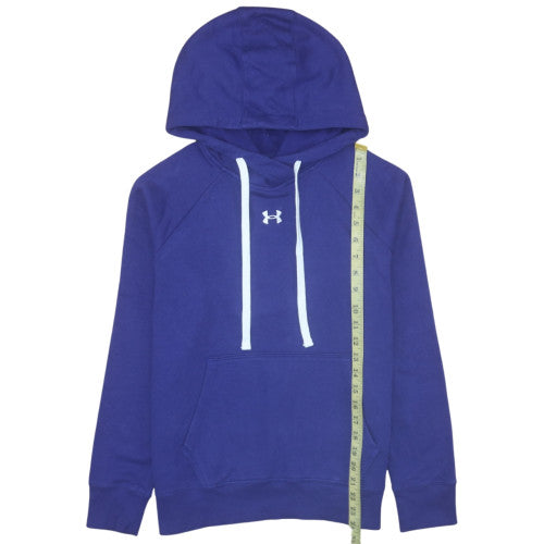 Under Armour Men's Blue Pullover Hoodie S Relaxed Fit Fleece