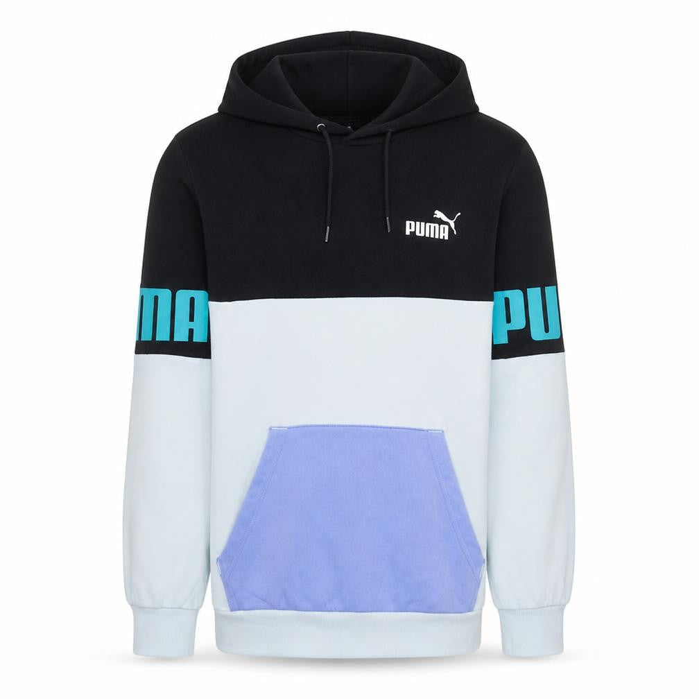 Puma Men's Multicoloured Fleece Pullover Hoodie Size S