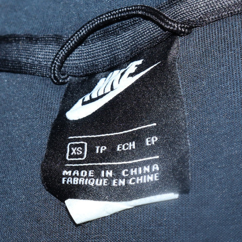 Nike Women Black XS Full Zip Hoodie Cotton Blend Athletic