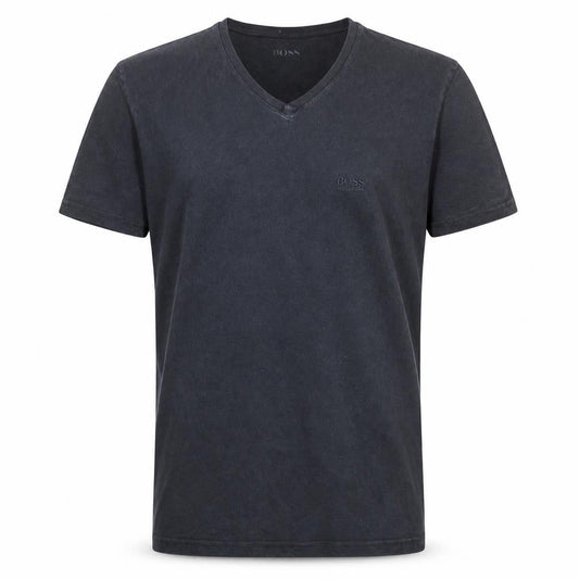 Hugo Boss Men's Black V-Neck Short Sleeve Cotton T-Shirt XL