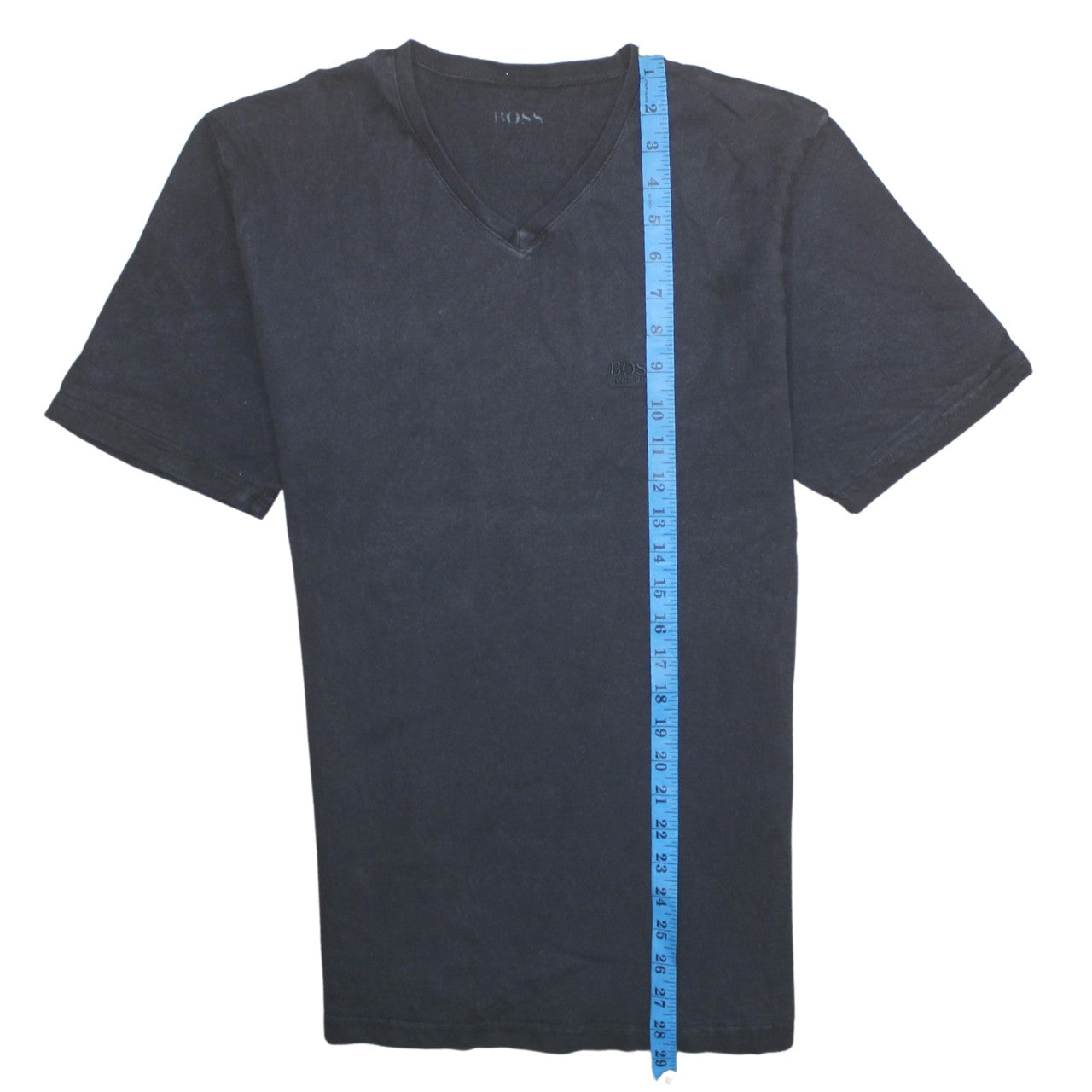 Hugo Boss Men's Black V-Neck Short Sleeve Cotton T-Shirt XL
