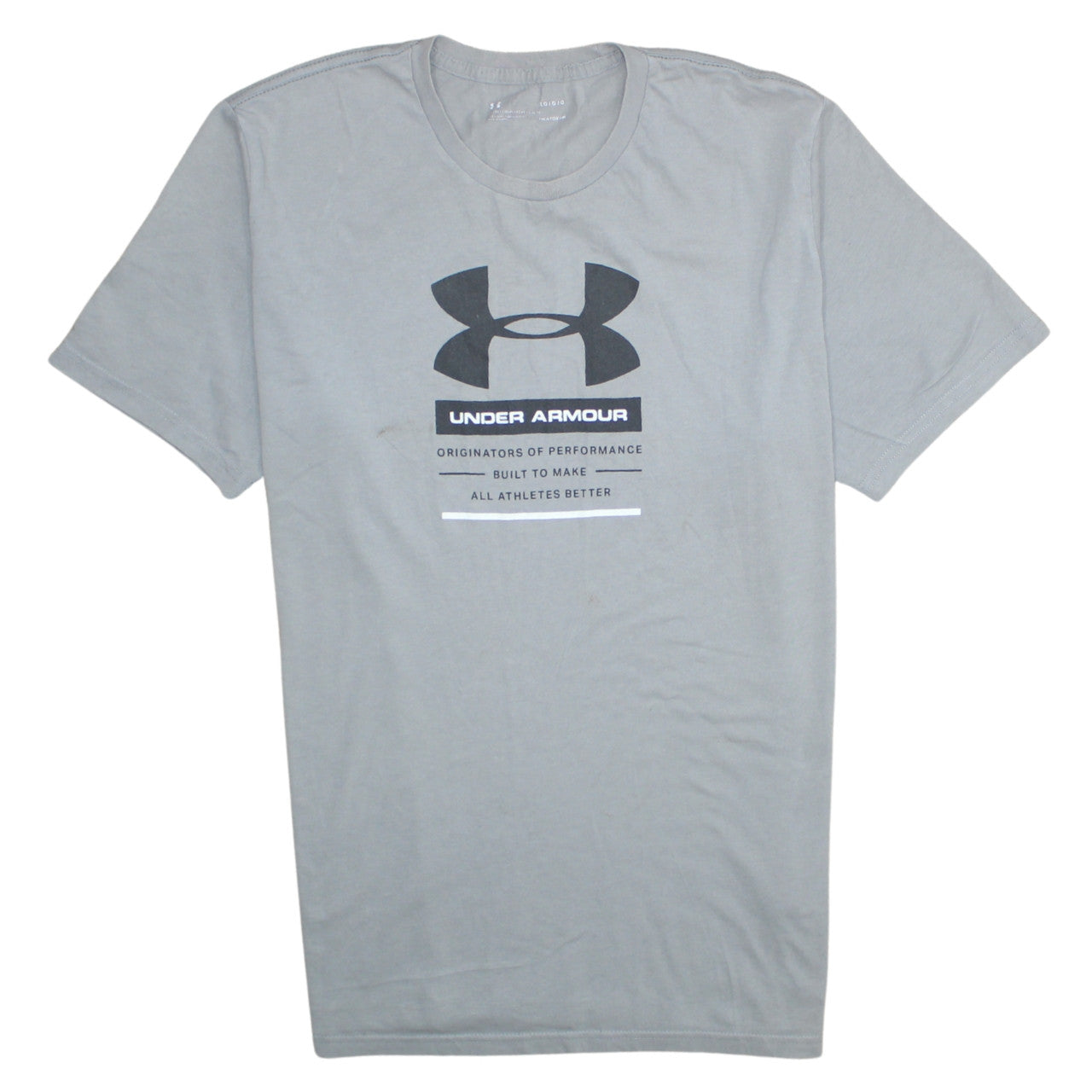 Under Armour Men's Grey HeatGear Loose Fit Graphic T-Shirt L
