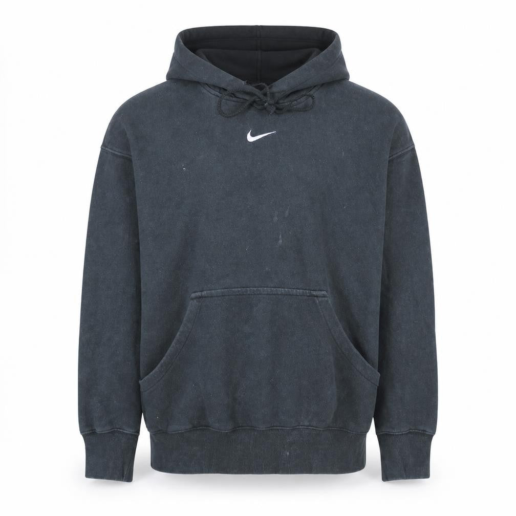 Nike Men's Black Pullover Hoodie M Fleece Sweatshirt Logo Sportswear