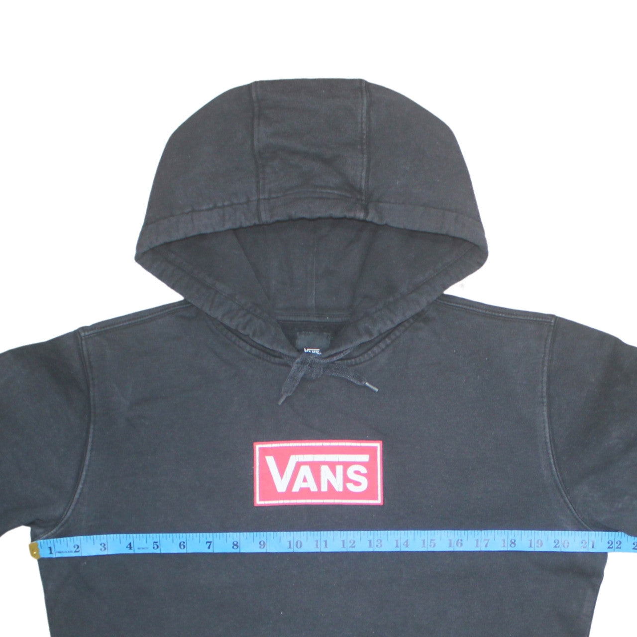 Vans Men’s Black Pullover Hoodie Small Logo Fleece Skate Sweatshirt