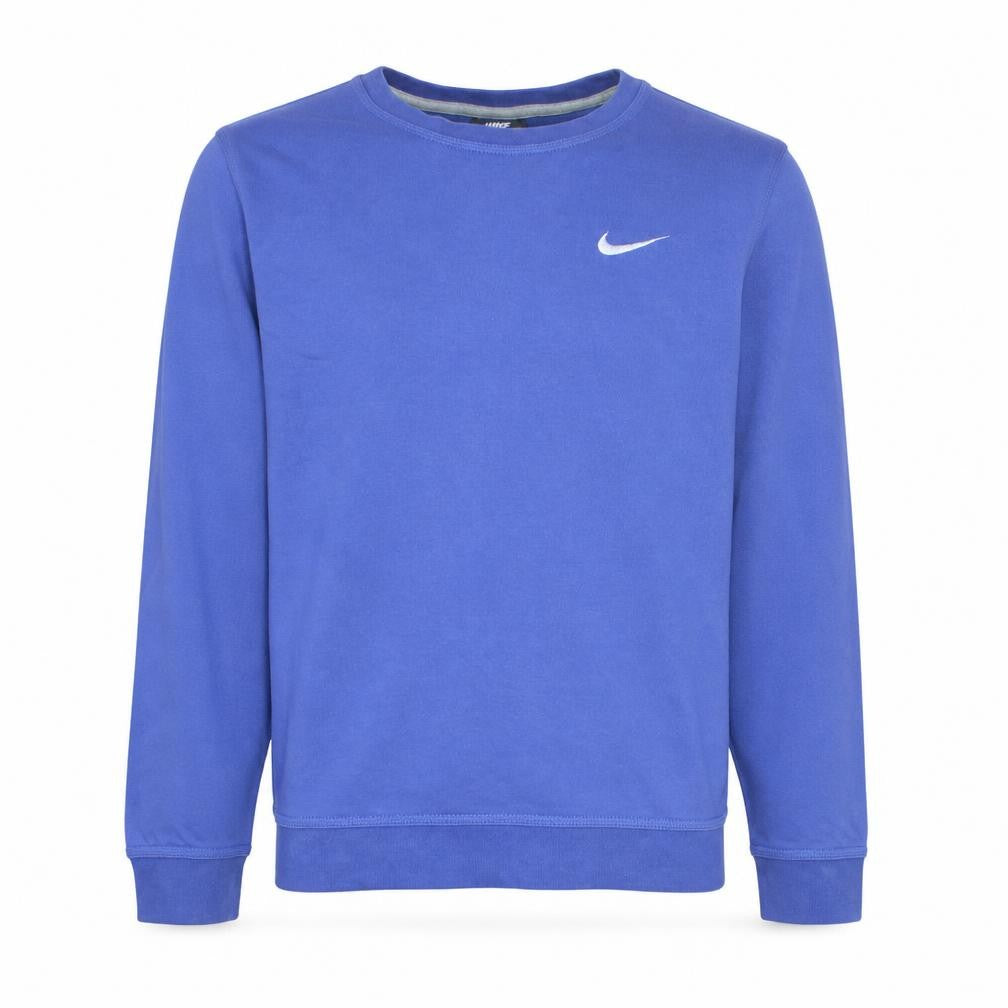Nike Men's Blue Cotton Crew Neck Pullover Sweatshirt Size S