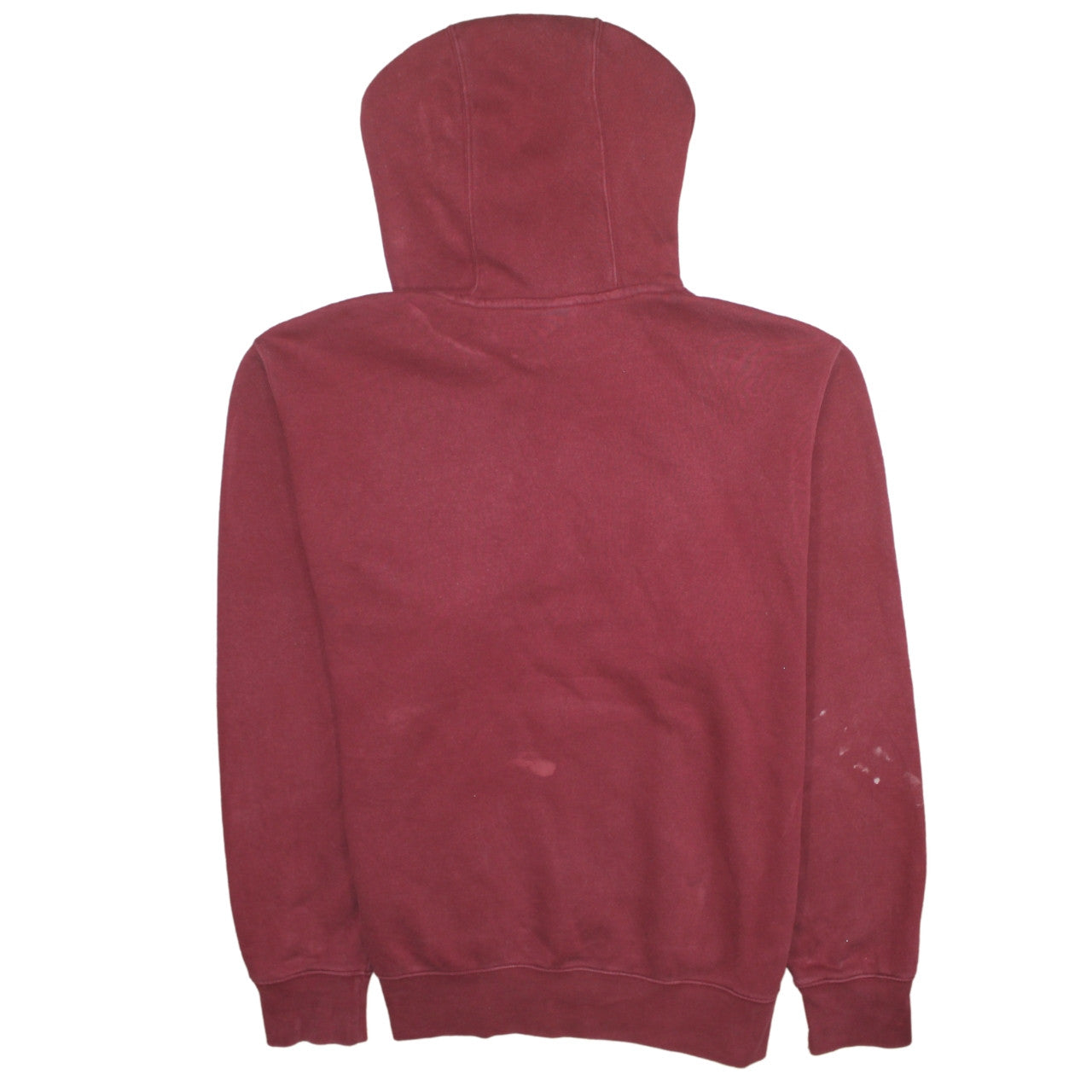 Nike Mens Red Pullover Hoodie L Regular Fit Graphic Logo Fleece
