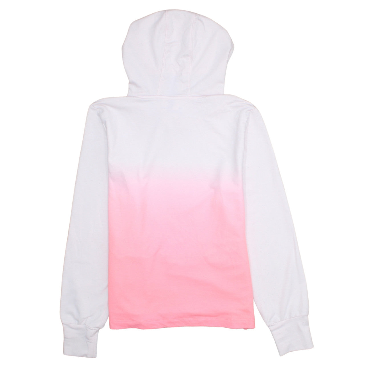 Under Armour Womens White Pink Ombre Pullover Hoodie Size Small Loose Fit