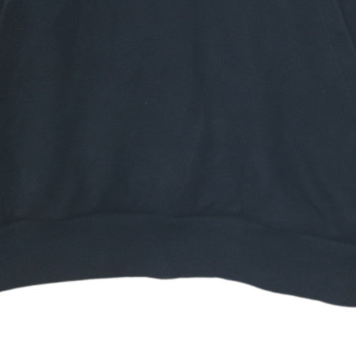 Puma Women Black Pullover Hoodie Size 12 Logo Print Casual