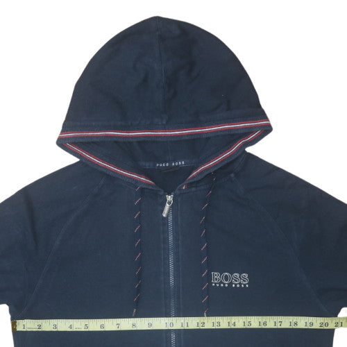 Hugo Boss Mens Blue Full Zip Hoodie Size M Regular Fit