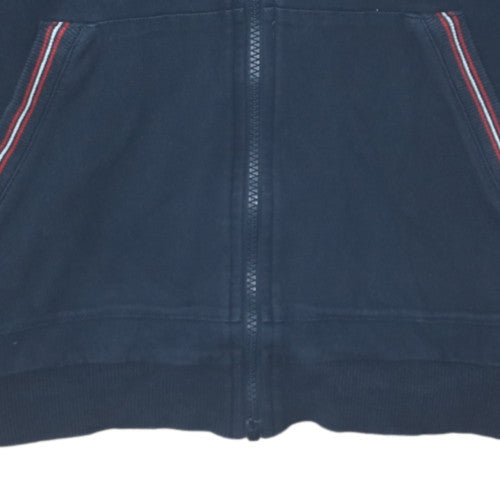 Hugo Boss Mens Blue Full Zip Hoodie Size M Regular Fit
