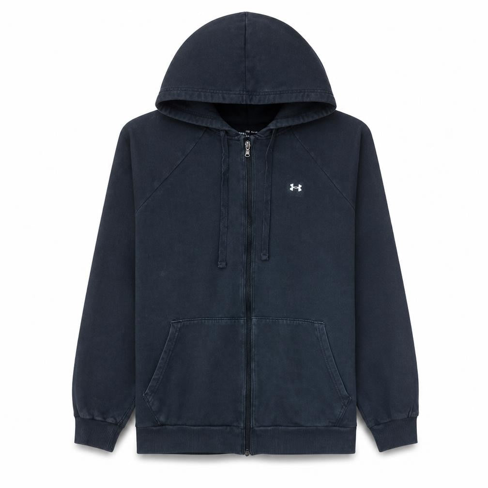 Under Armour Men's Black Full Zip Hoodie Size M Fleece ColdGear
