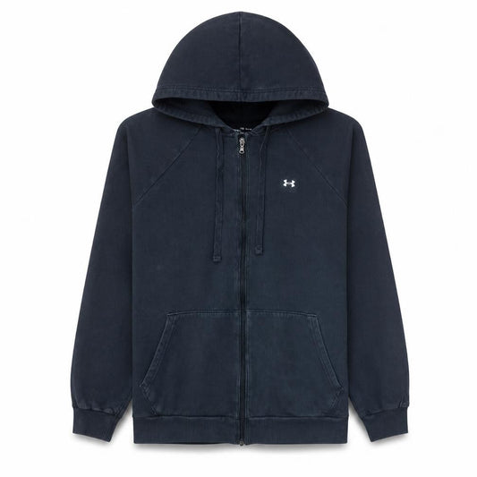 Under Armour Men's Black Full Zip Hoodie Size M Fleece ColdGear