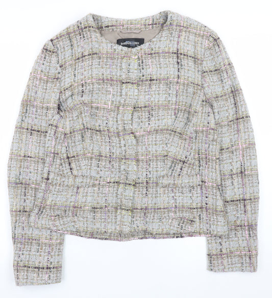 Barbara Lebek Women’s Multicoloured Tweed Jacket Size 12 Classic Style