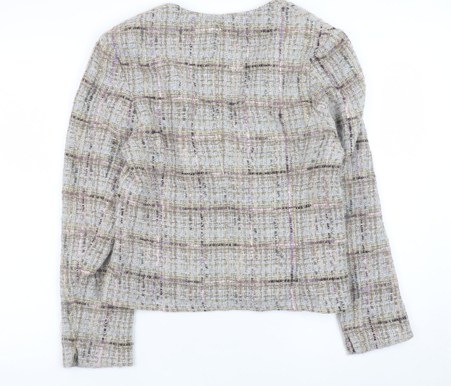Barbara Lebek Women’s Multicoloured Tweed Jacket Size 12 Classic Style
