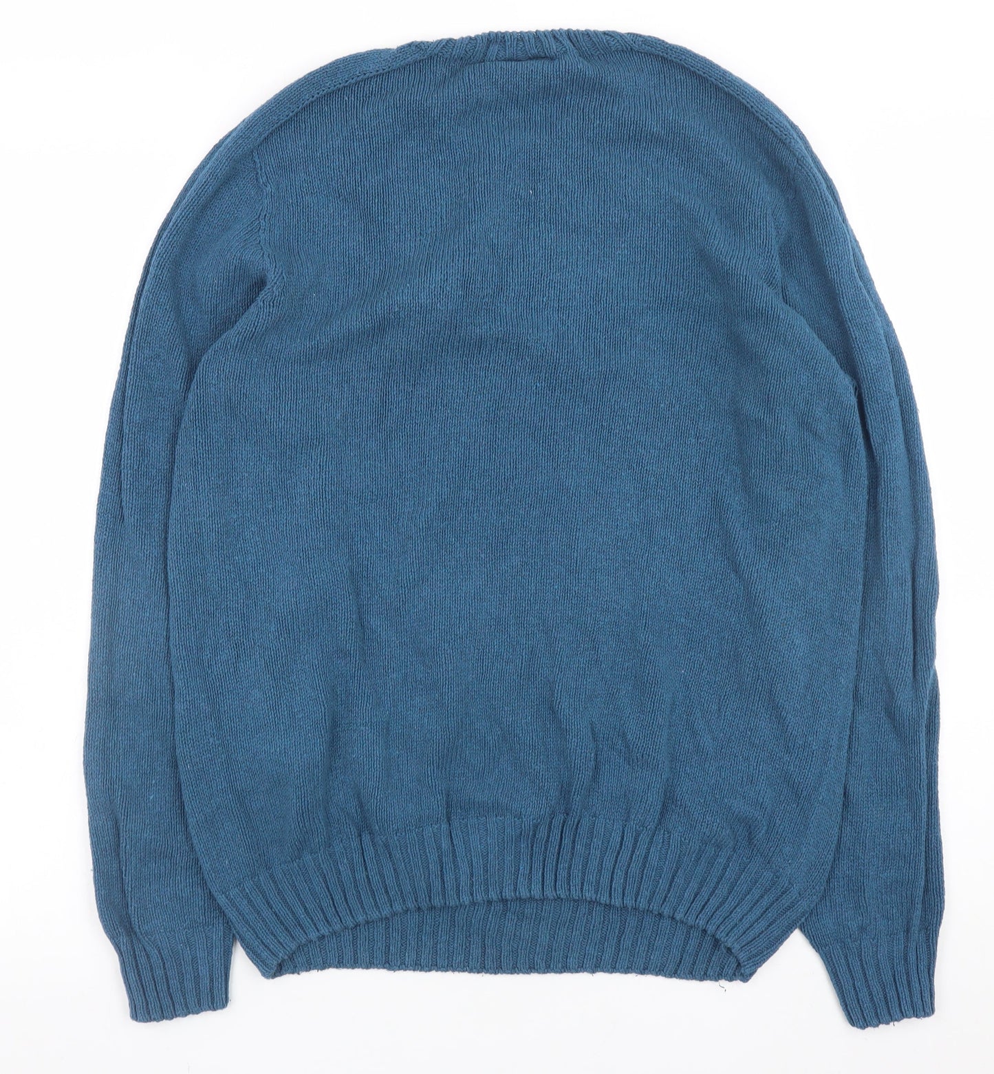 Sweater Shop Men's Blue Penguin Christmas Jumper Size M