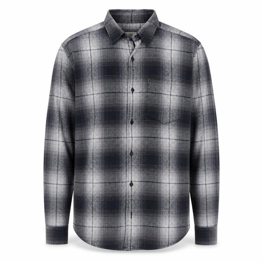 Next Men's Grey Plaid Long Sleeve Button-Up Casual Shirt M
