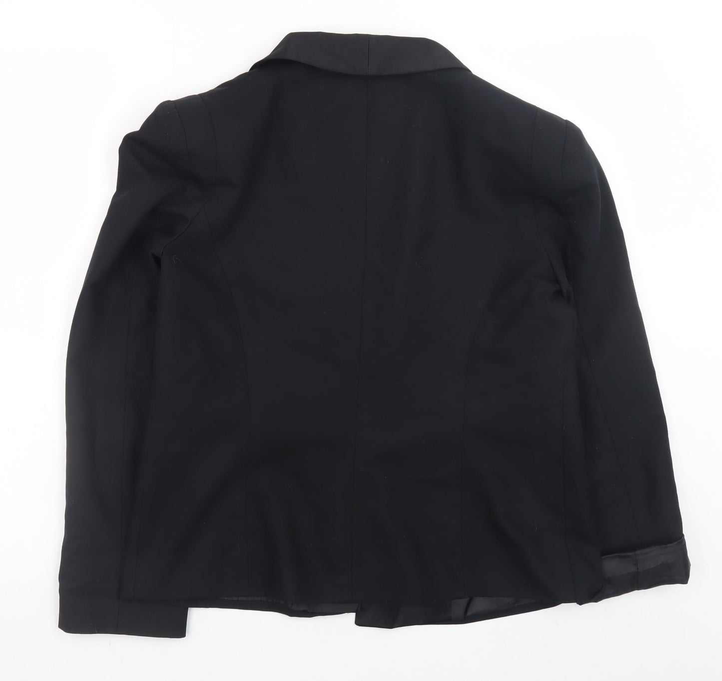 Miss Selfridge Women’s Black Blazer Jacket Size 12 Classic Mid-Length