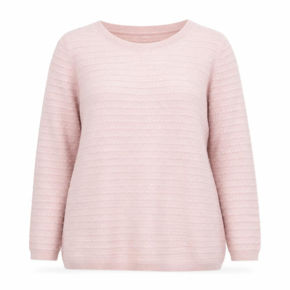 Marks & Spencer Per Una Women's Pink Size 14 3/4 Sleeve Knit Jumper