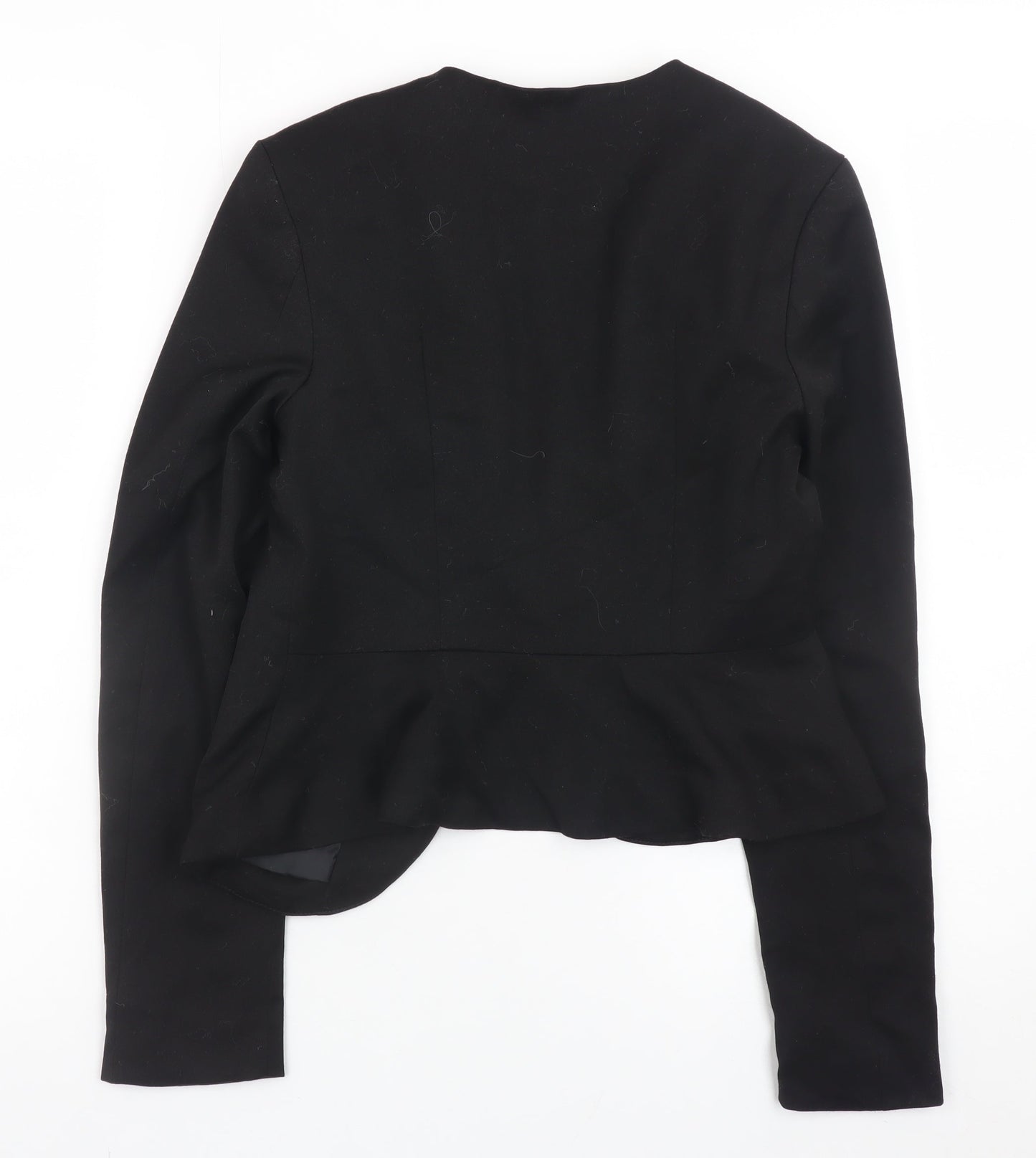 H&M Women’s Black Slim Fit Open Front Blazer Size 6