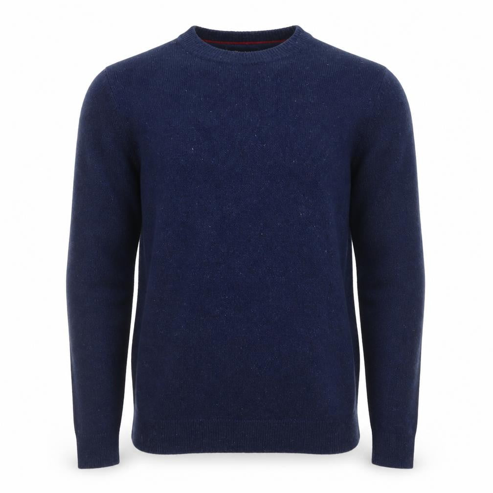 South Coast Men’s Blue Lambswool Crew Neck Jumper Medium