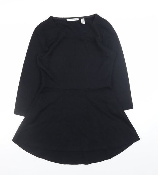 Isaac Mizrahi Live Women's Black XS Fit & Flare Jersey Dress