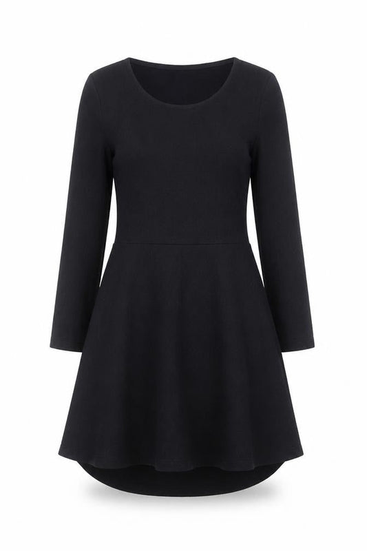 Isaac Mizrahi Live Women's Black XS Fit & Flare Jersey Dress