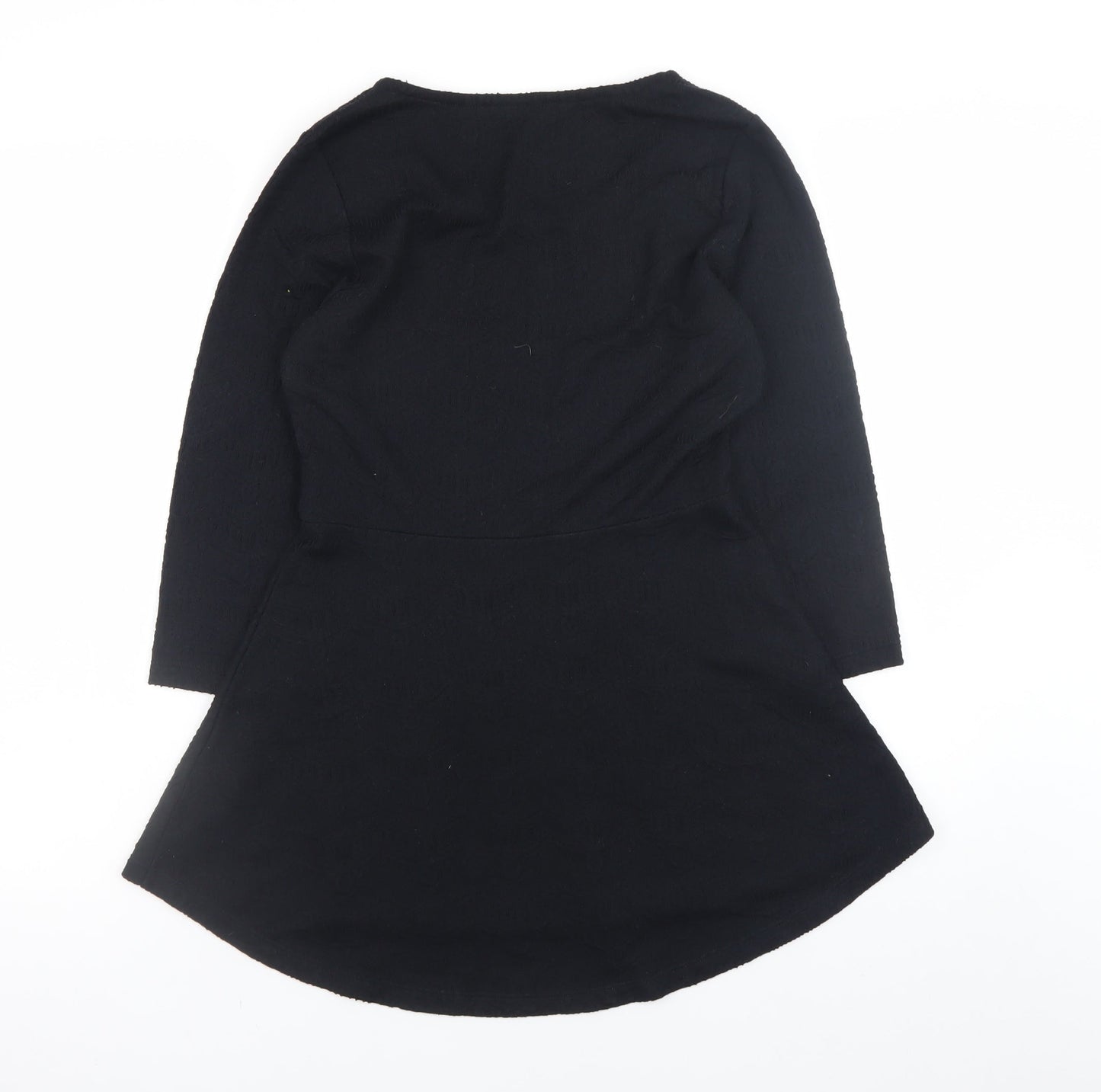 Isaac Mizrahi Live Women's Black XS Fit & Flare Jersey Dress