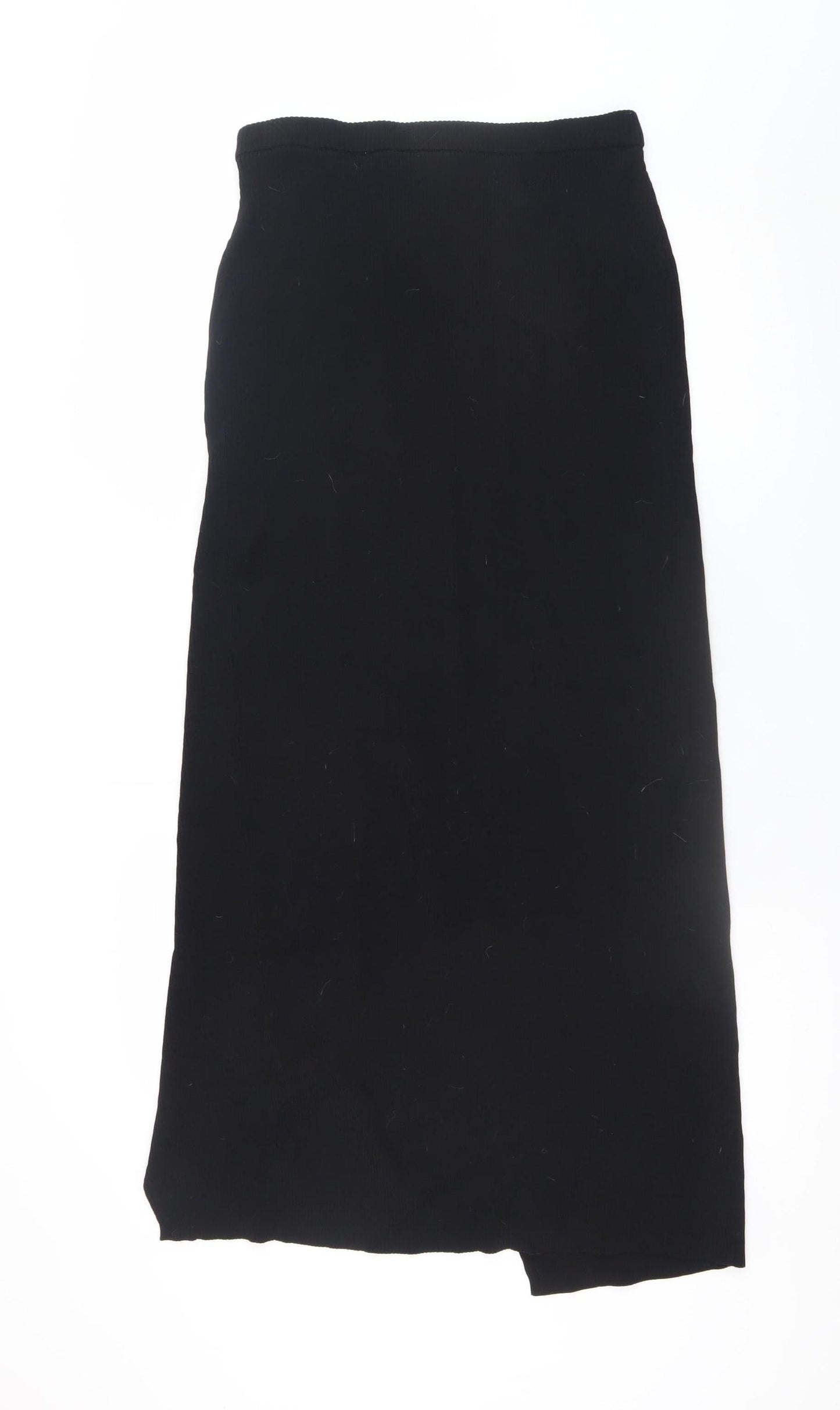 Monki Women’s Black Knit Wrap Midi Skirt Size S