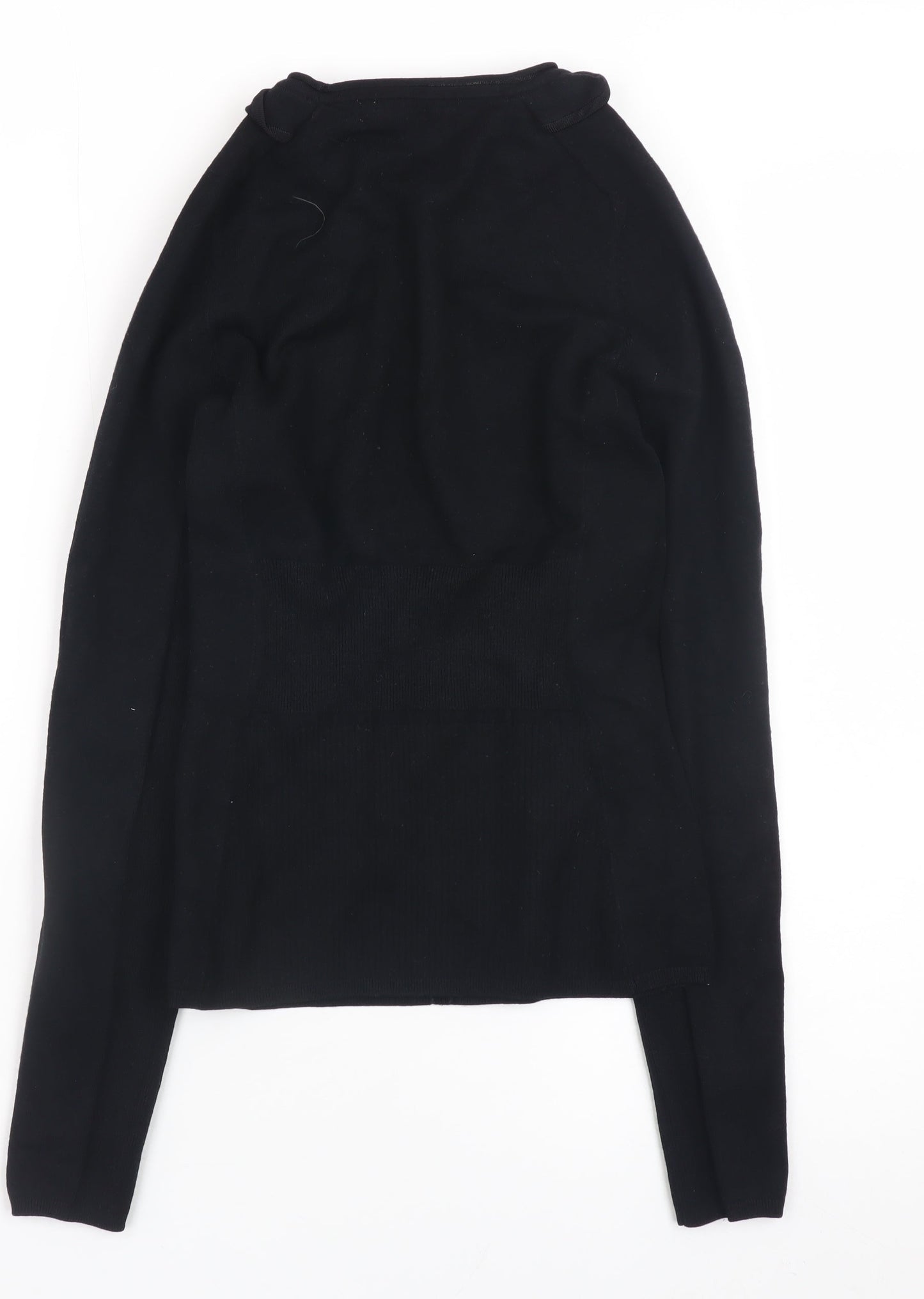 Karen Millen Women's Black Peter Pan Collar Pullover Jumper Size 10
