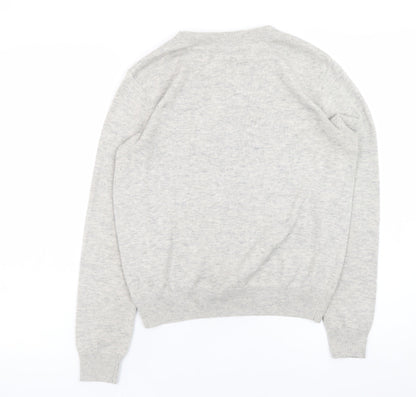 River Island Women’s Grey Funny Banana Pullover Jumper Size 10