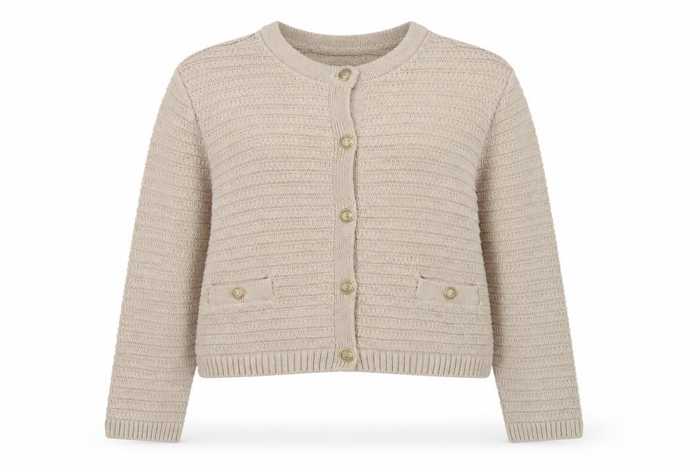 Marks & Spencer Women Beige Knit Cardigan XL Long Sleeve