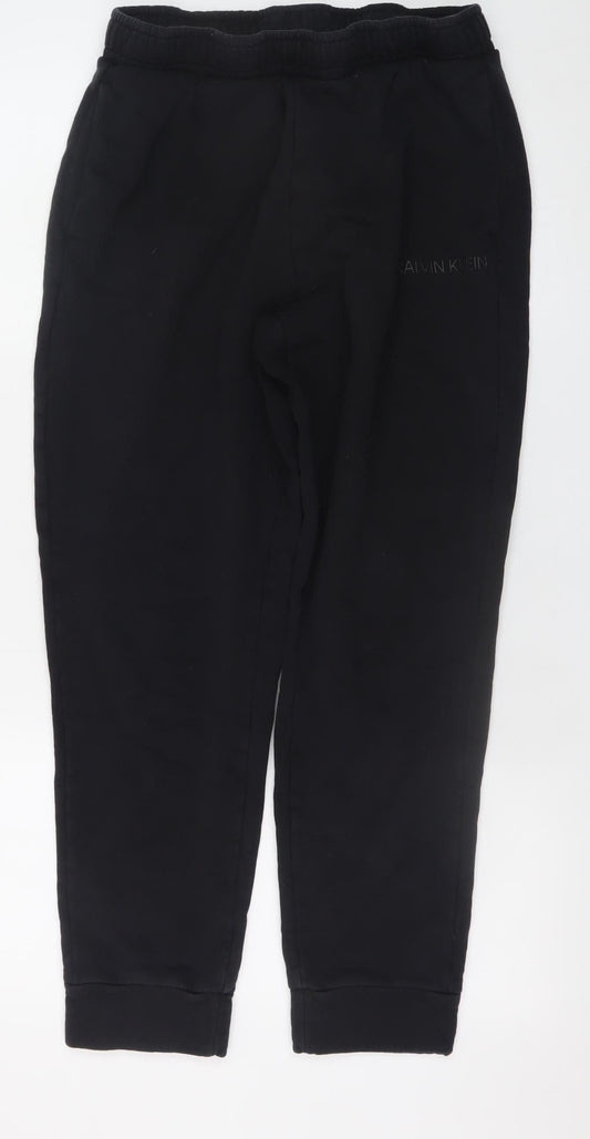 Calvin Klein Men’s Black Jogger Sweatpants M Tapered Fleece