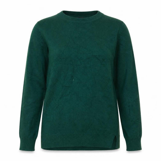 Marks & Spencer Women Green Size 6 Crew Neck Acrylic Jumper