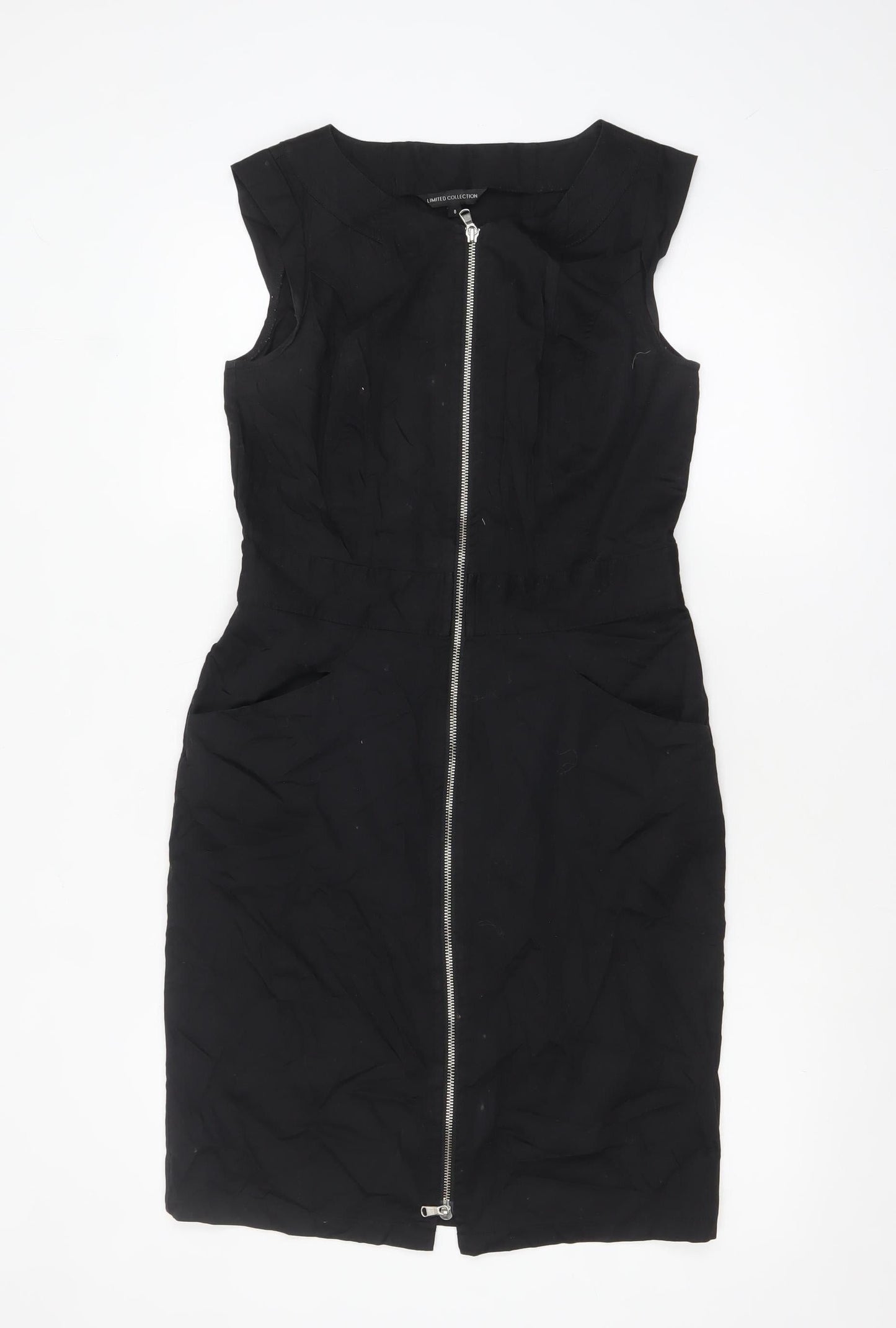 Marks and Spencer Women’s Black Zip Sheath Dress Size 8