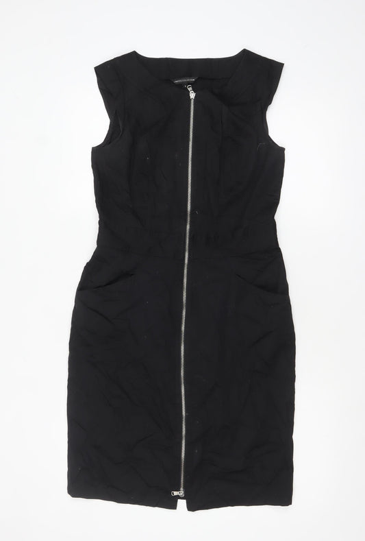 Marks and Spencer Women’s Black Zip Sheath Dress Size 8