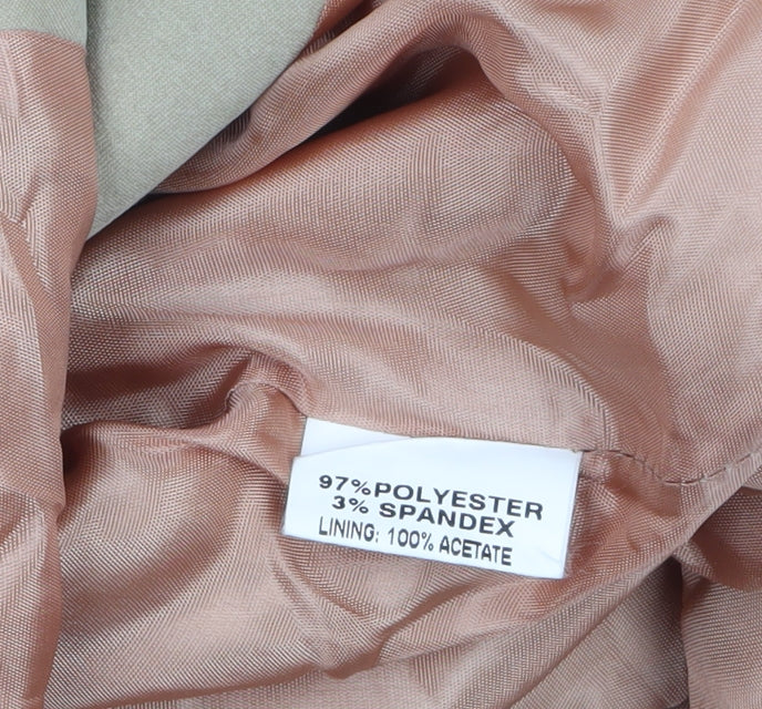 Wallis Women’s Beige Mid-Length Trench Coat Size 10 Lined Classic Style